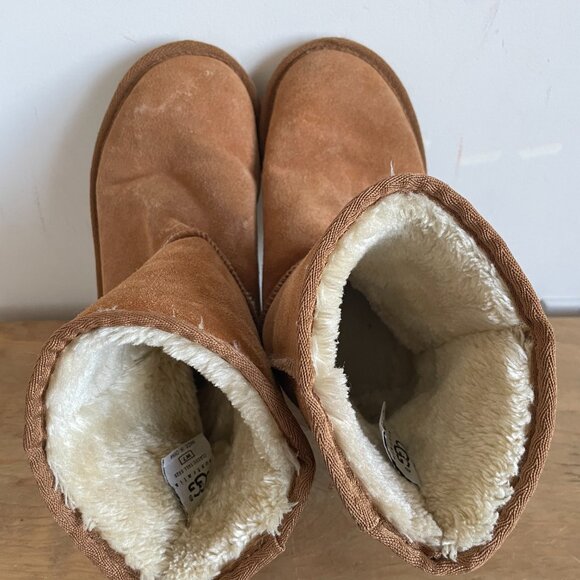 Womens UGG Classic Short Boot Chestnut - Picture 4 of 6